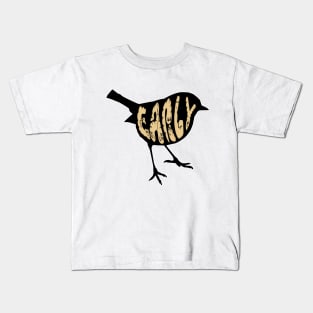 The early bird catches the worm saying / quote Kids T-Shirt